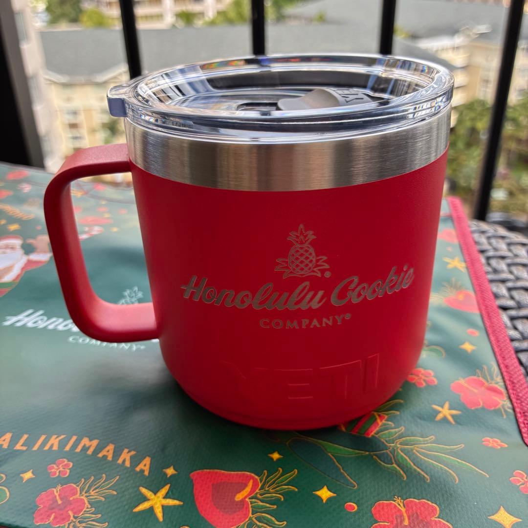 ハワイ限定】YETI ホノルルクッキーコラボ クリスマス ショッパー付 赤