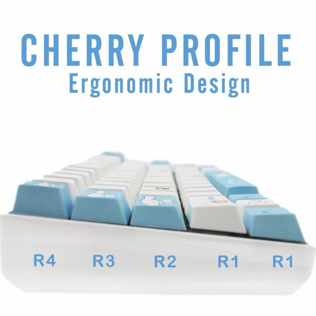 シナモロール キーキャップ メカニカルゲームキーボード チェリーMX