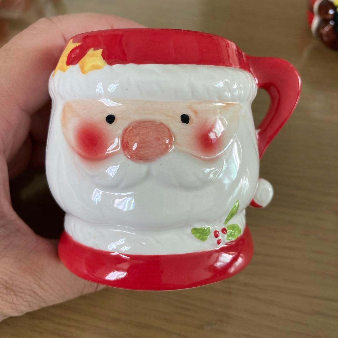 クリスマス陶器 サンタカップ、スノーマンカップのセット - メルカリ