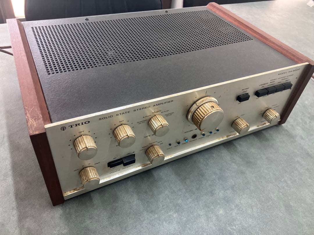 名機！【TRIO/トリオ】KA-5002 プリメインアンプ 昭和レトロ※通電のみ