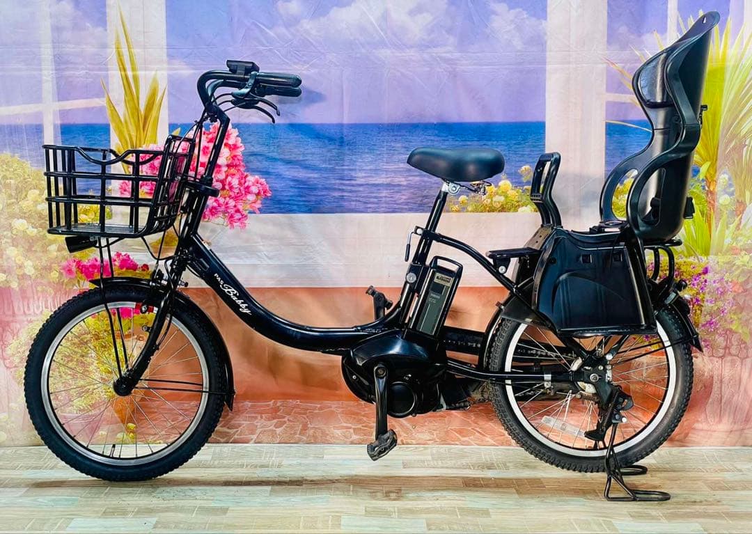 人気モデル！パスバビー12AH⭐️ヤマハ子供乗せ電動アシスト自転車