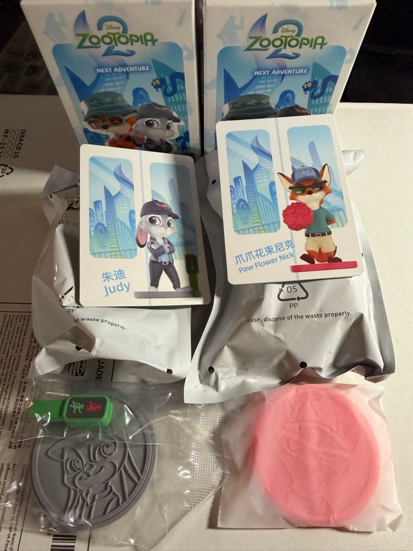 即日発送ズートピア ジュディ ニック フィギュアセット popmart POPMART ズートピア ニック & ジュディ アクションフィギュア 2体