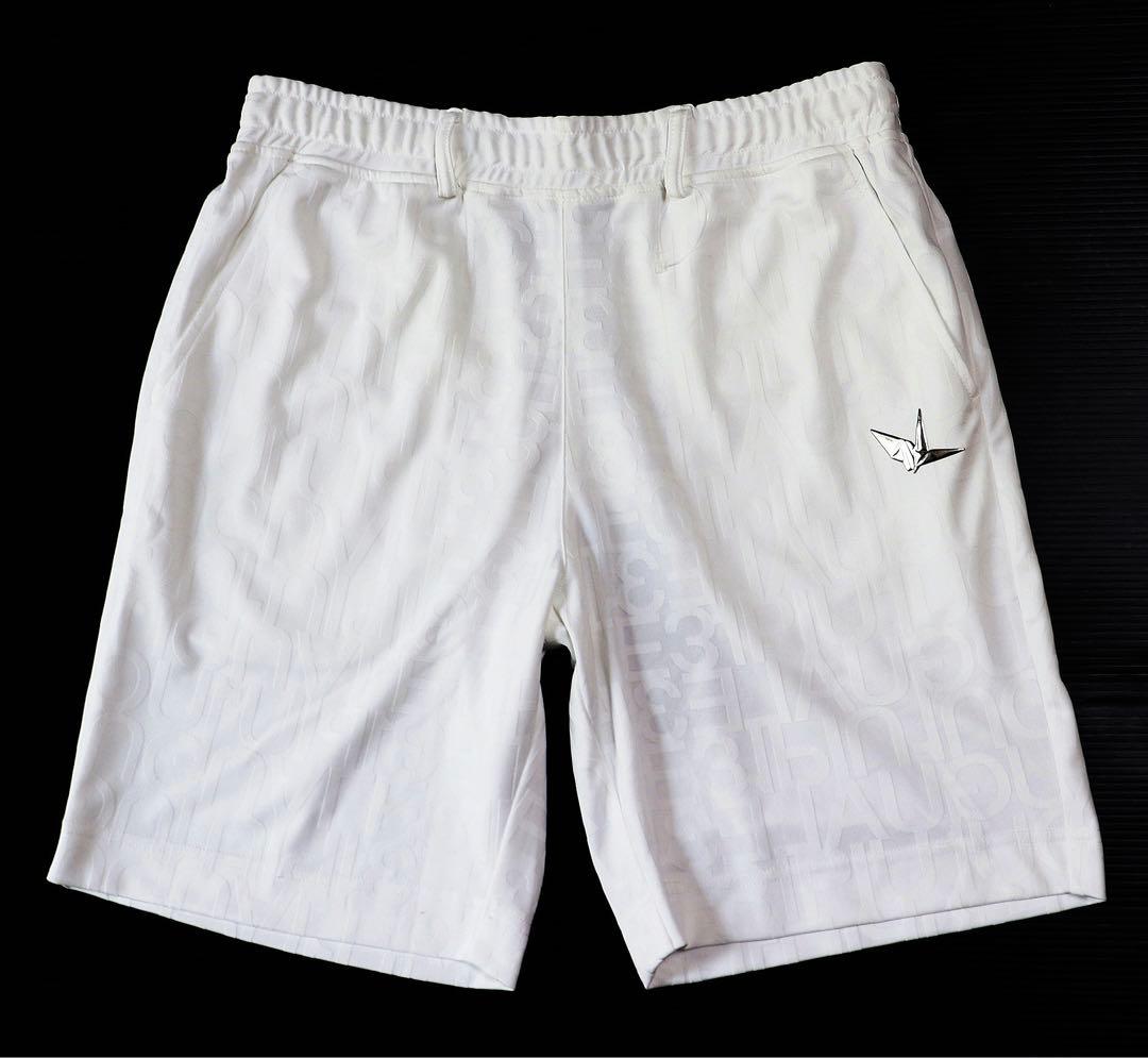 《1PIU1UGUALE3》新品 ジャガードロゴ総柄 ショートパンツ Ⅳ(M)