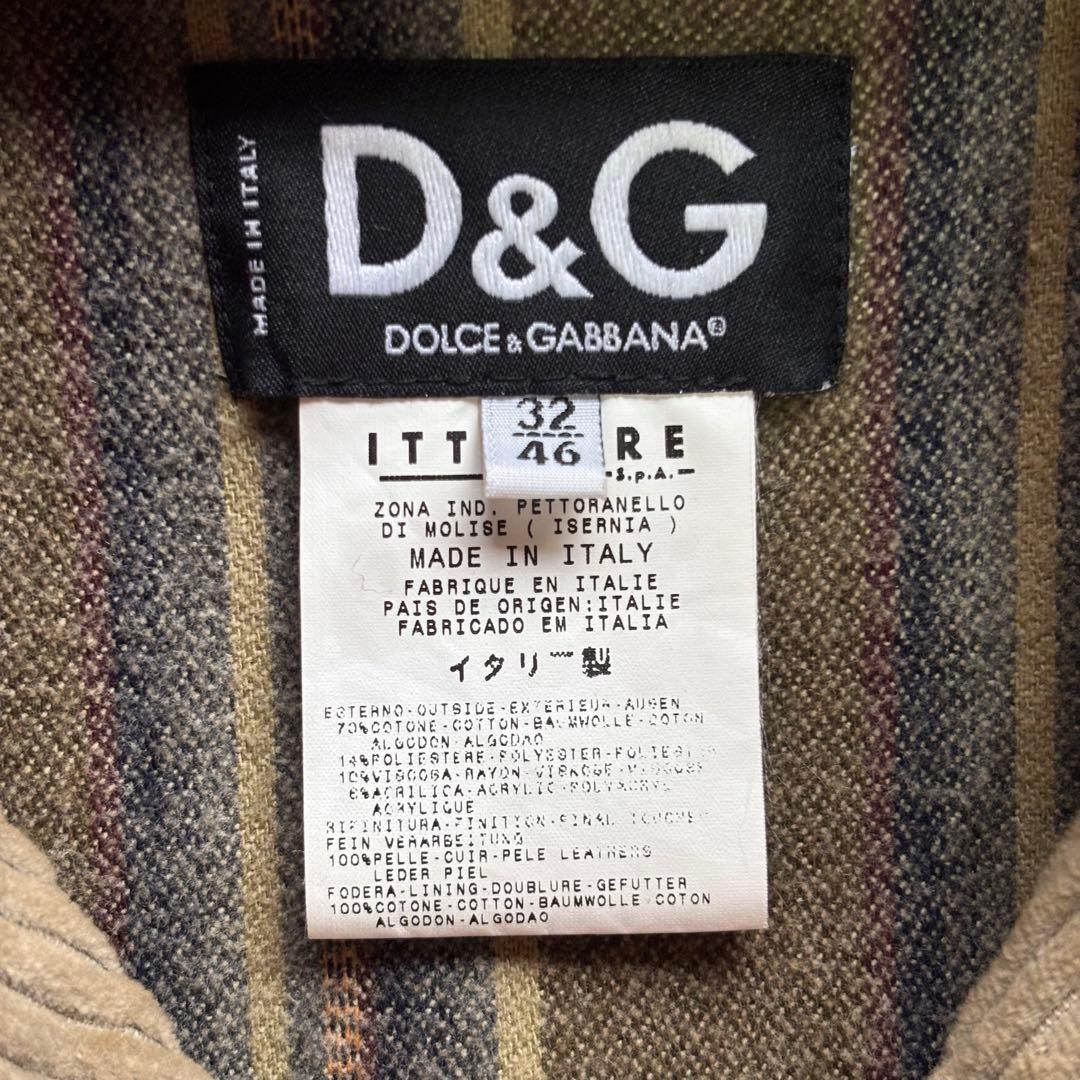 archive】ドルチェ&ガッバーナ ムートン襟 コーデュロイブルゾン 46