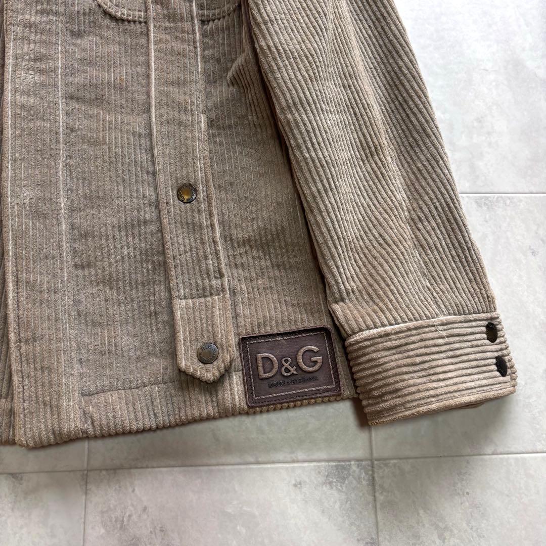 archive】ドルチェ&ガッバーナ ムートン襟 コーデュロイブルゾン 46