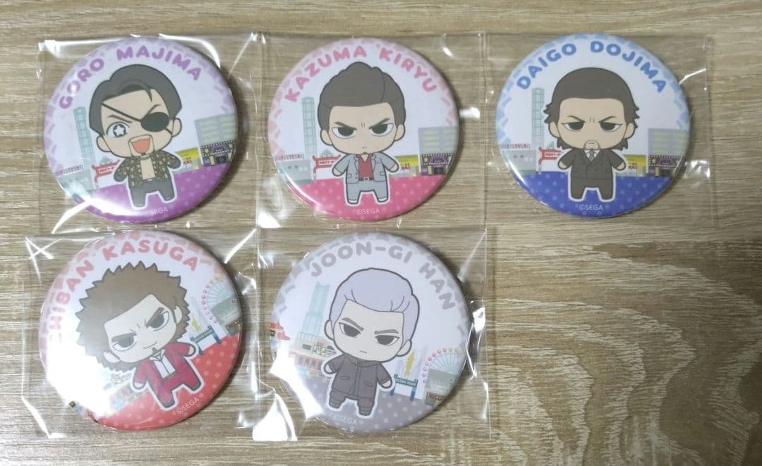 【おまけ付き】龍が如く　プリロール　缶バッジ　真島吾朗