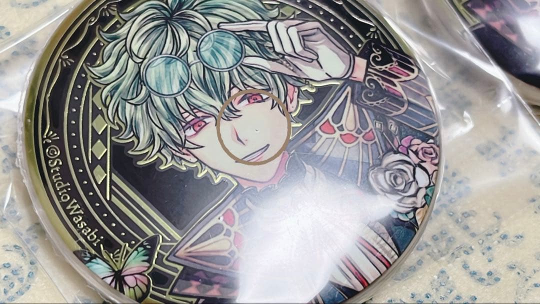 あくねこ 缶バッジ ハナマル - メルカリ