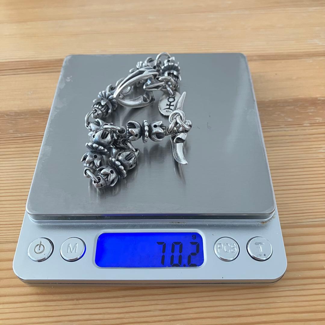 70.2g Soul Fetish ソウルフェティシュ シルバー ブレスレット