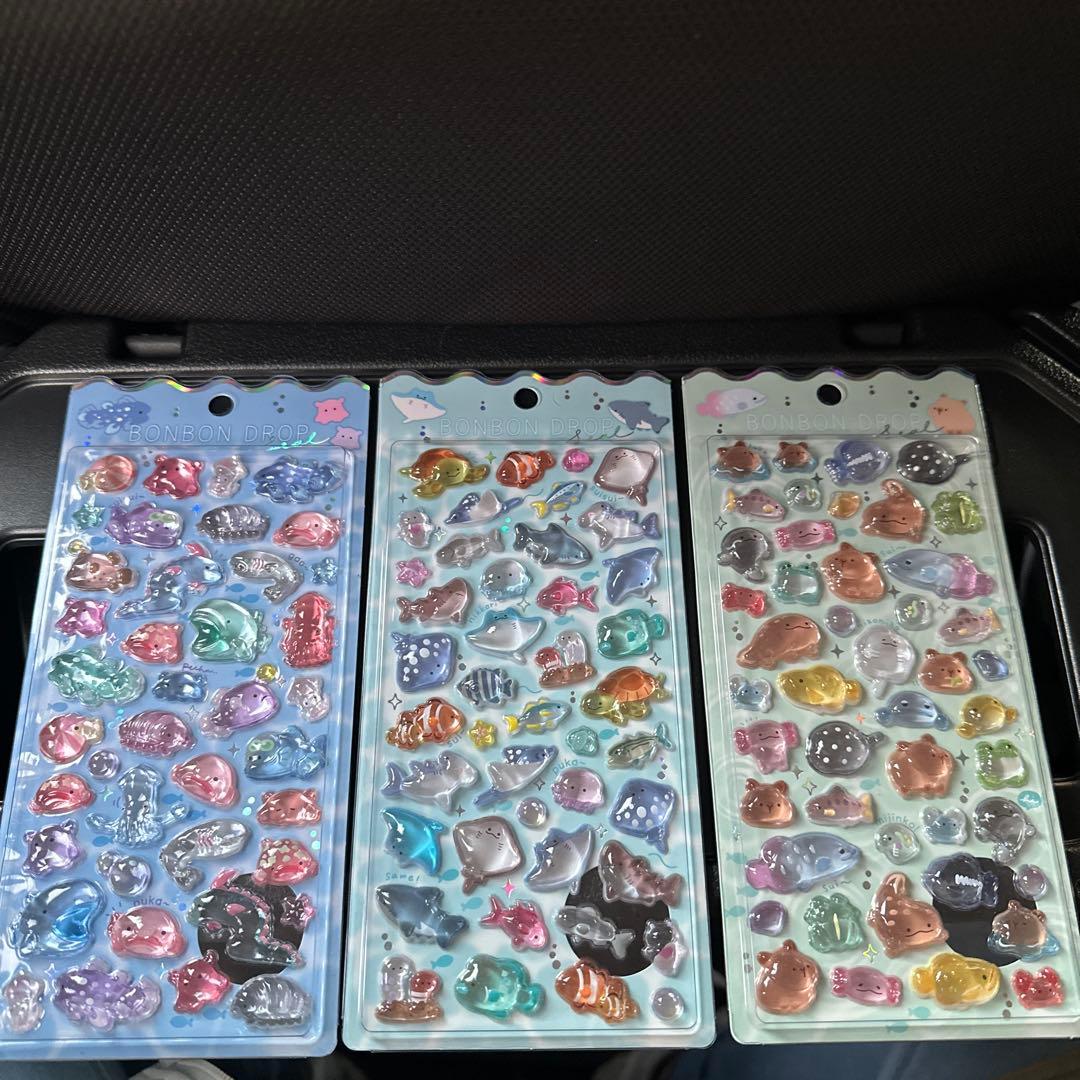 正規品】ボンボンドロップシール 水族館限定 3シートセット - メルカリ