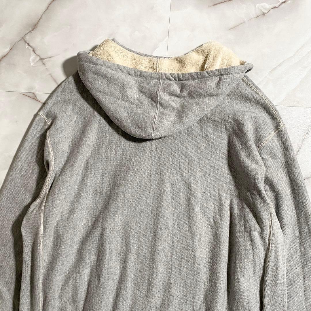 A18455 美品 ブラームス ロングパイル後付けフーディ グレー 4 - メルカリ