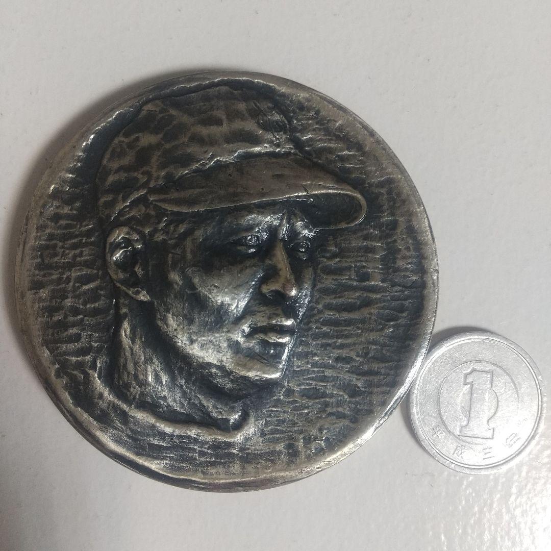 王貞治 大型記念銀メダル GOLDEN PLAYER'S MEDAL 王貞治 世界ホームラン王 756号への道 925 銀製 メダル 公式記念セット