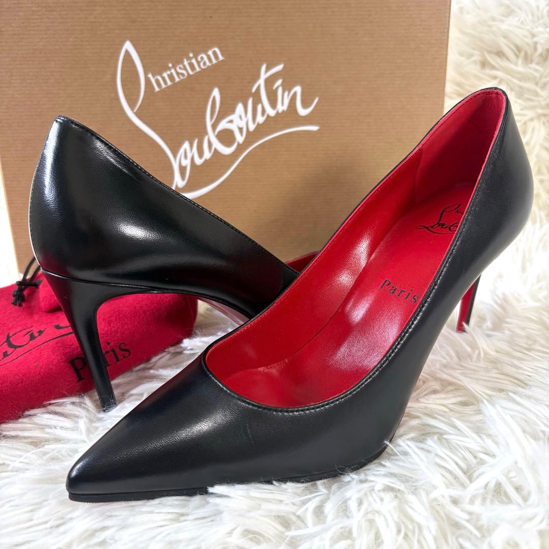 【未使用品級】クリスチャンルブタン KATE 85 ポインテッドトゥパンプス Sporty Kate 85 ベージュ ナッパレザー - Shoes - Women - Christian