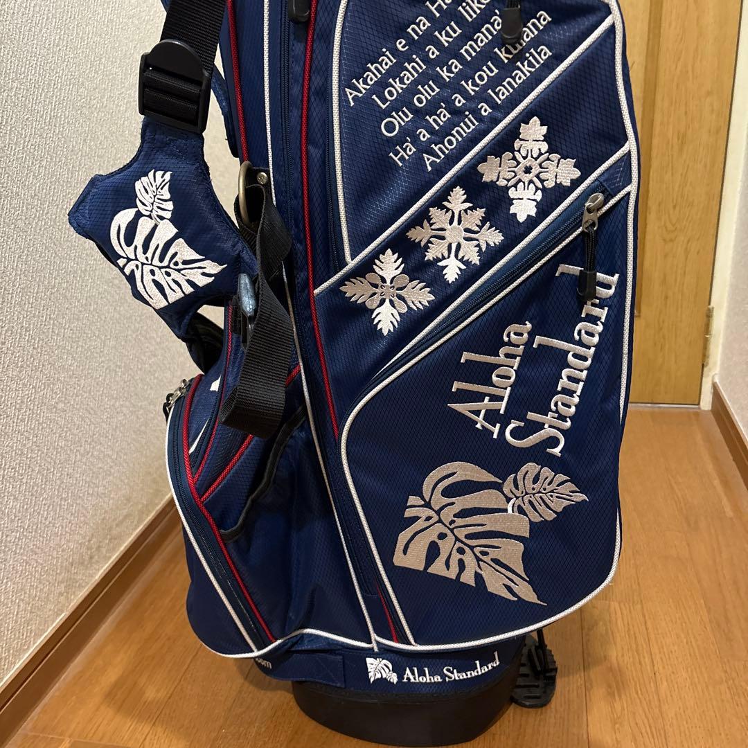 激レア：アロハ・スタンダード スタンド付きキャディバッグ ネイビー