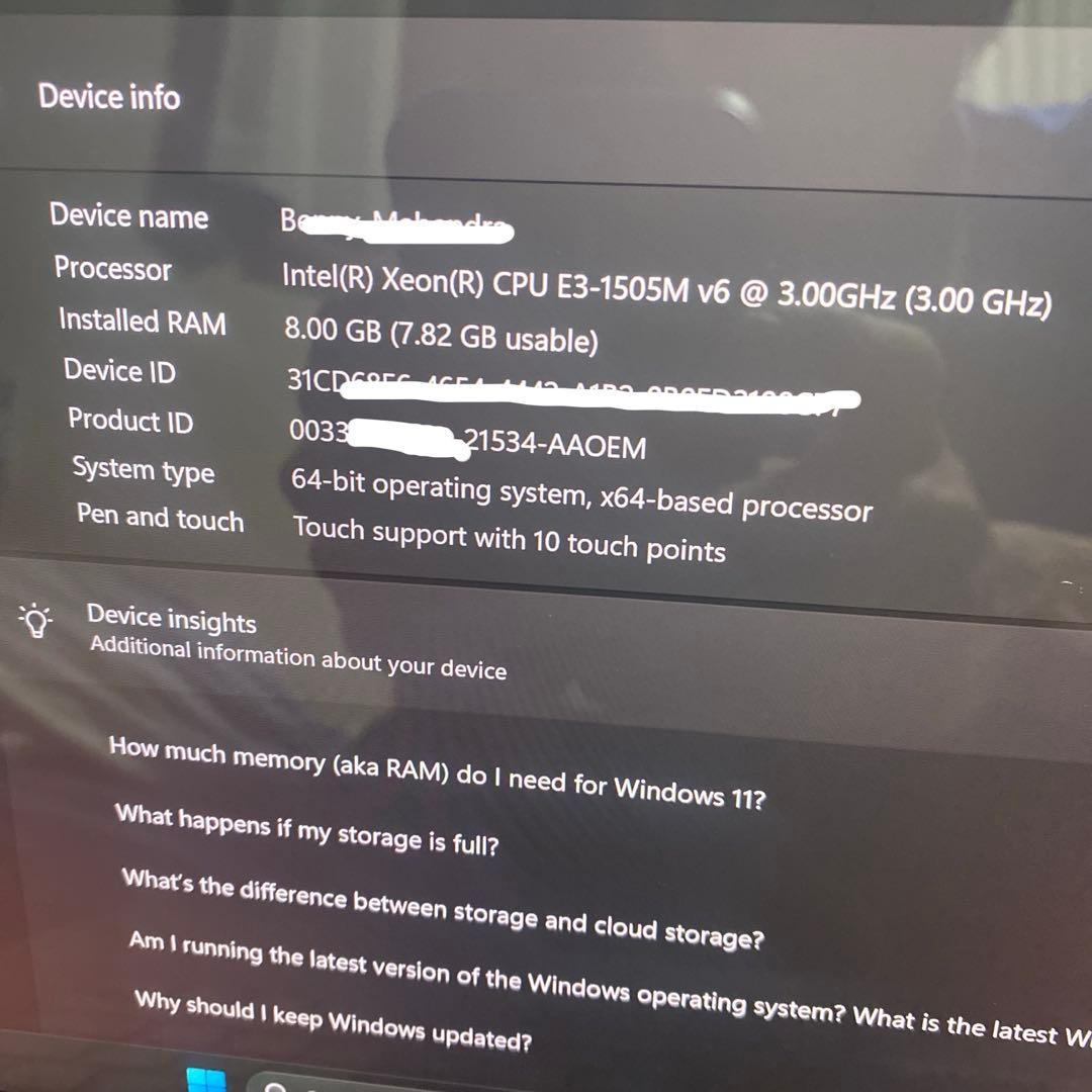 Dell Precision 5520ノートPC Intel Xeon 8GB - メルカリ