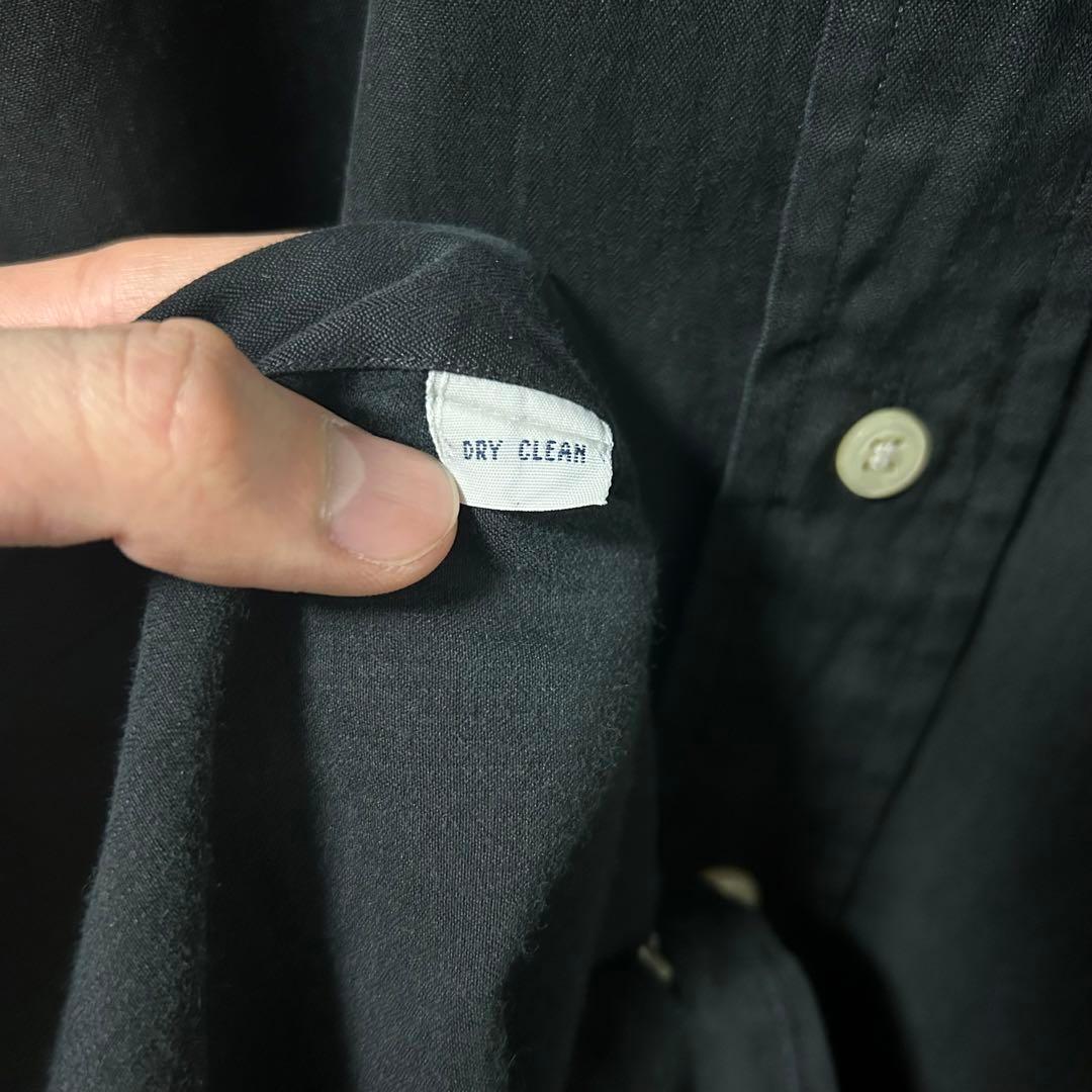 希少】90s ラルフローレン BLAKE シルクコットン シャツ 黒 ブラック