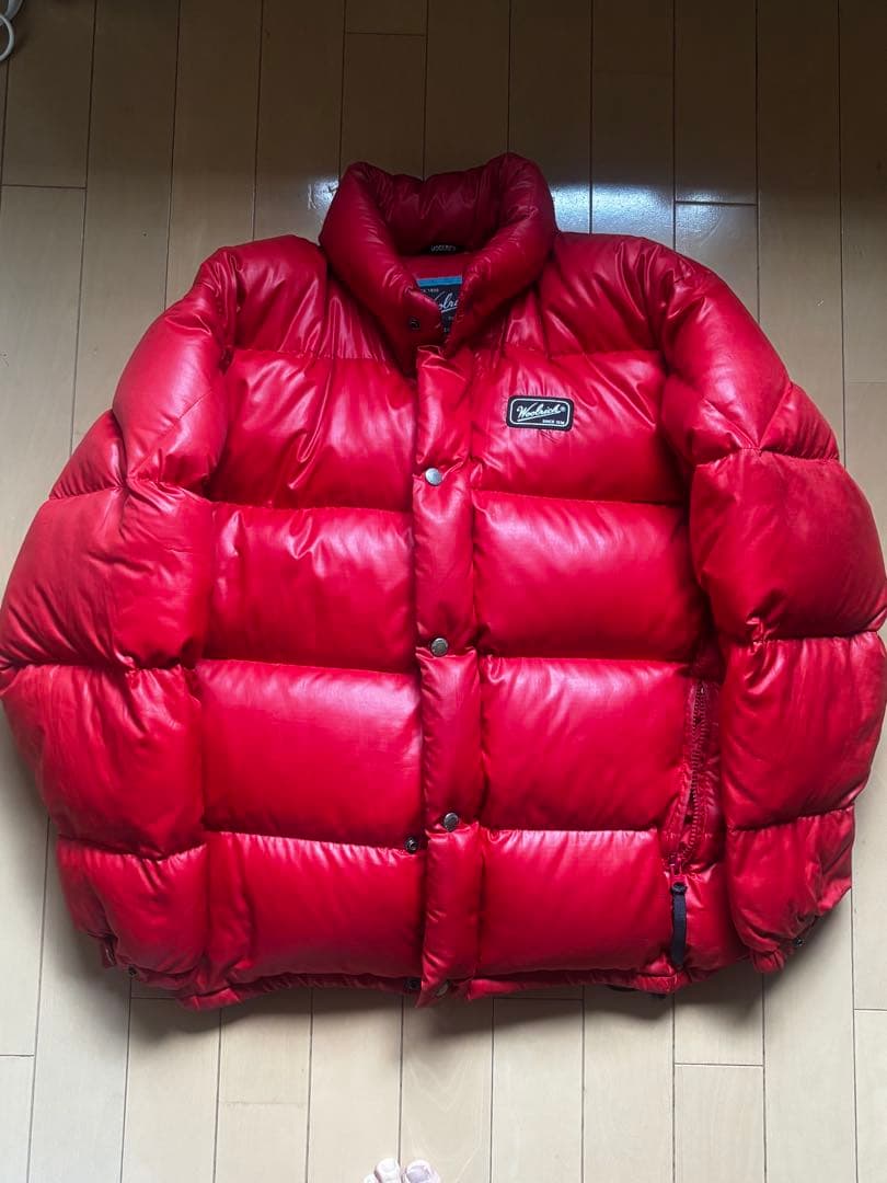 90s ウールリッチ/WOOLRICH ダウンジャケット レッド m.l相当 - メルカリ