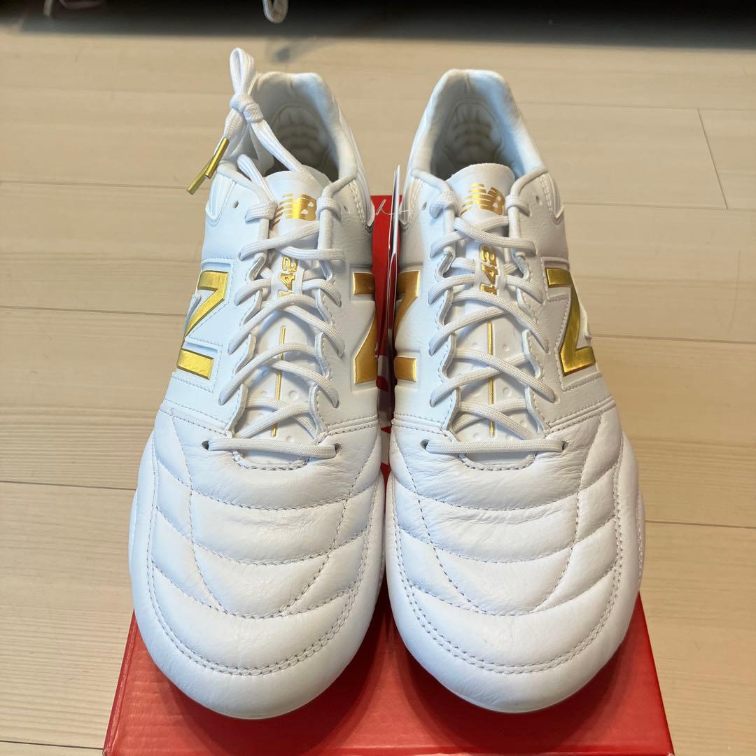New Balance 442 ホワイト/ゴールド サッカーシューズ New Balance ニューバランス 442 ELITE ID V3 ウィズ：D(ホワイト