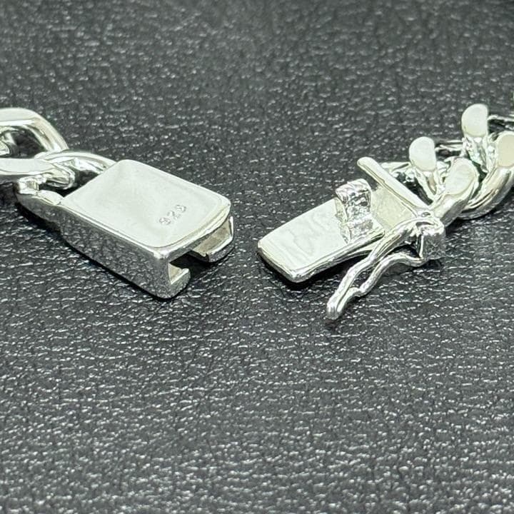 ヴィンテージ シルバー925 IDプレート 喜平チェーンブレスレット