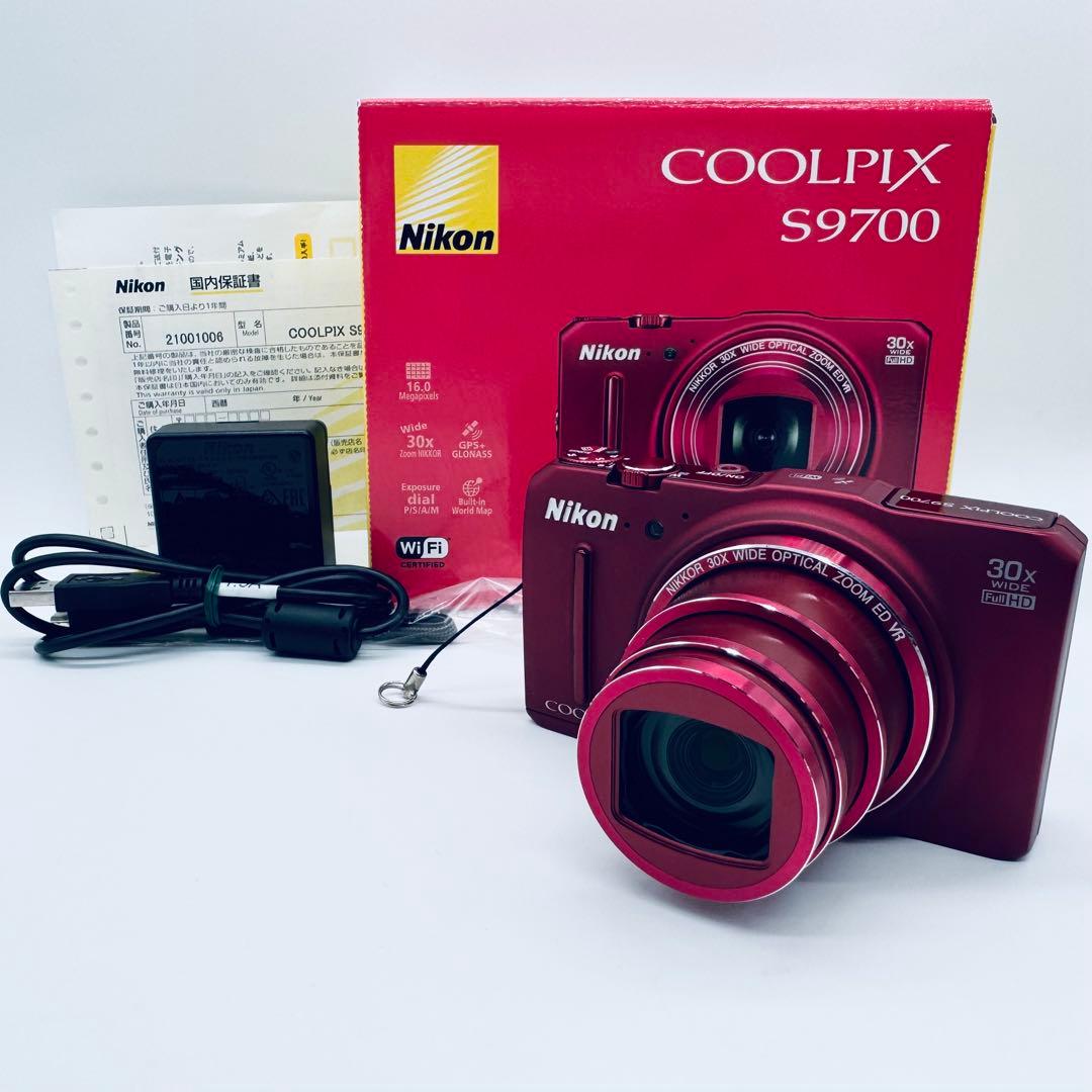 Nikon Coolpix S9700 RED Wi-Fi対応