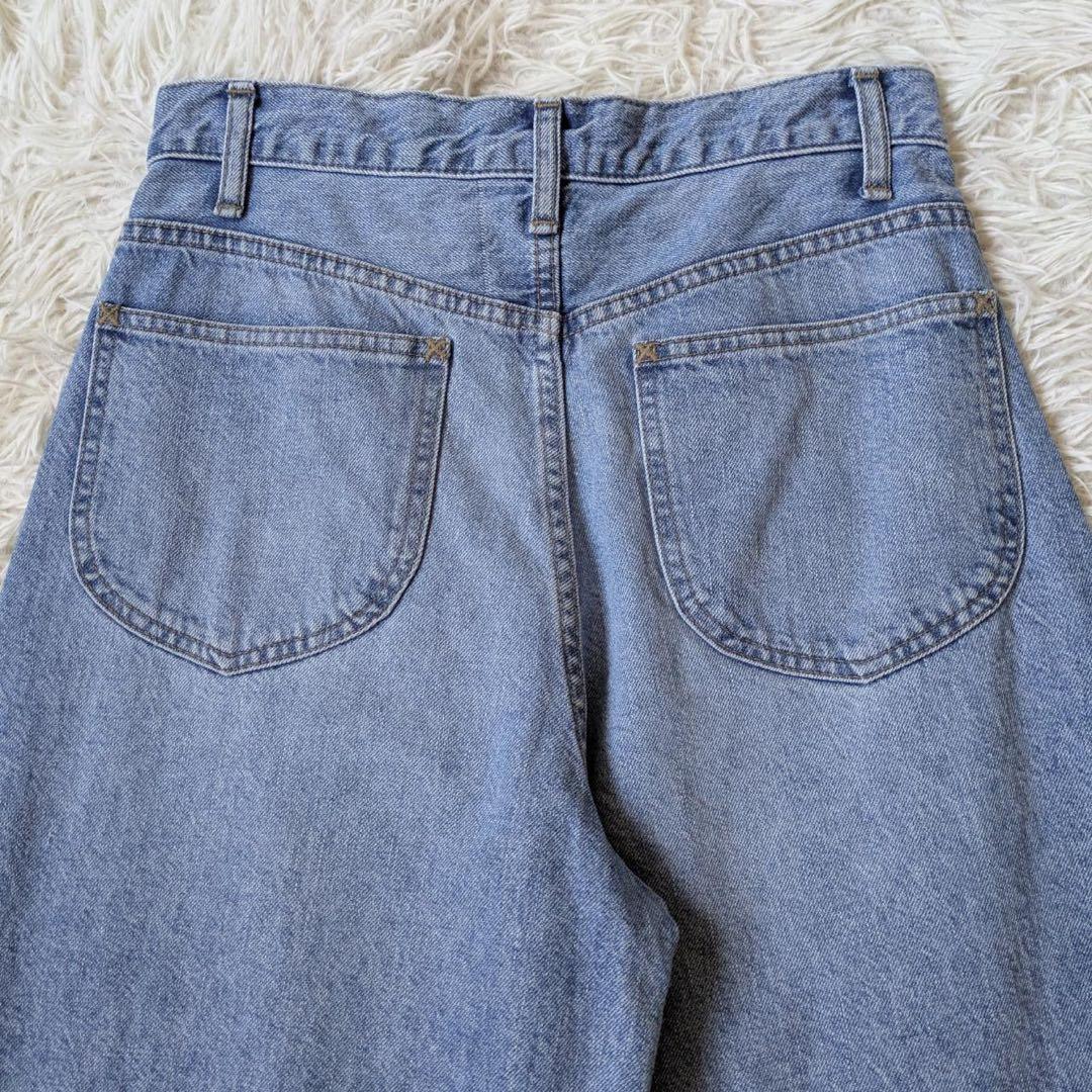 新品タグ付》ハグオーワー/クロス&クロス 裾フリンジカーブデニム