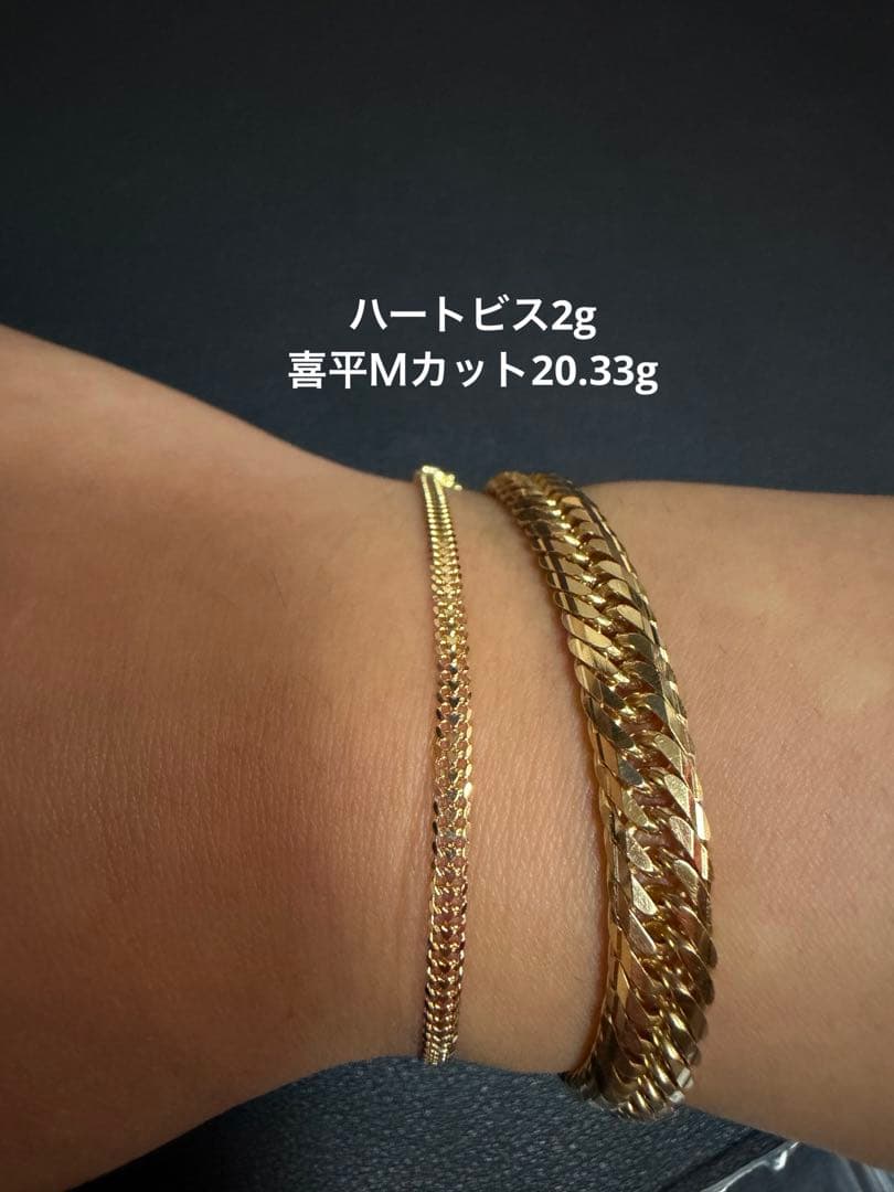 K18 喜平 ブレスレット￼ 20.33g Mカット 18cm
