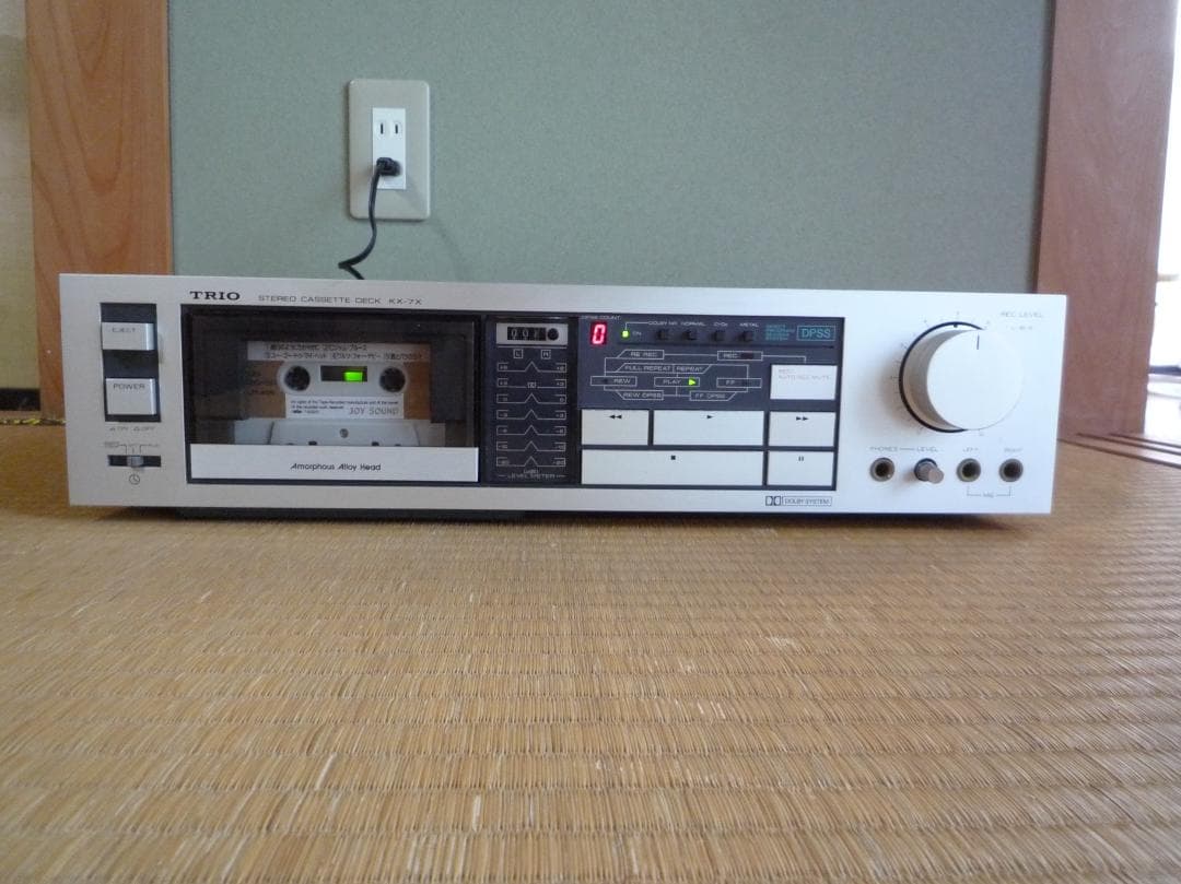TORIO (JVC ケンウッド)　KX-7X ベルト交換済み Yahoo!オークション - TRIO トリオ カセットデッキ KX-7X 動作品 kenwo