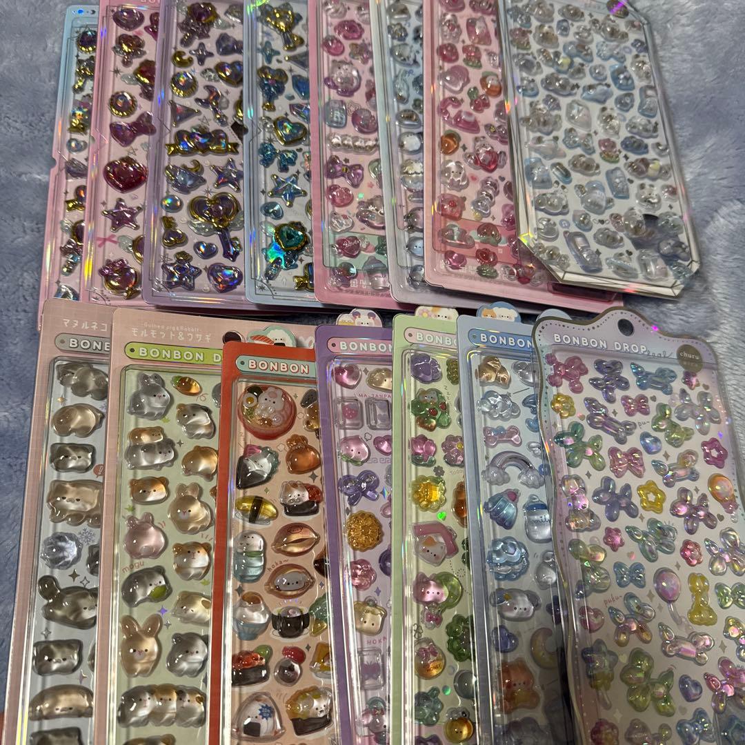 ボンボンドロップシール　プチドロ　うるちゅる　シール　　まとめ売り