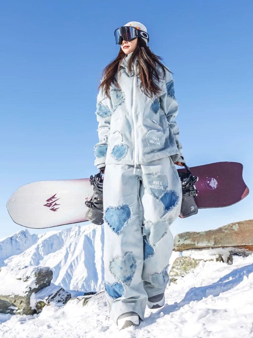 ハートブレイク スノーボードウェア 3レイヤー素材 レディース
