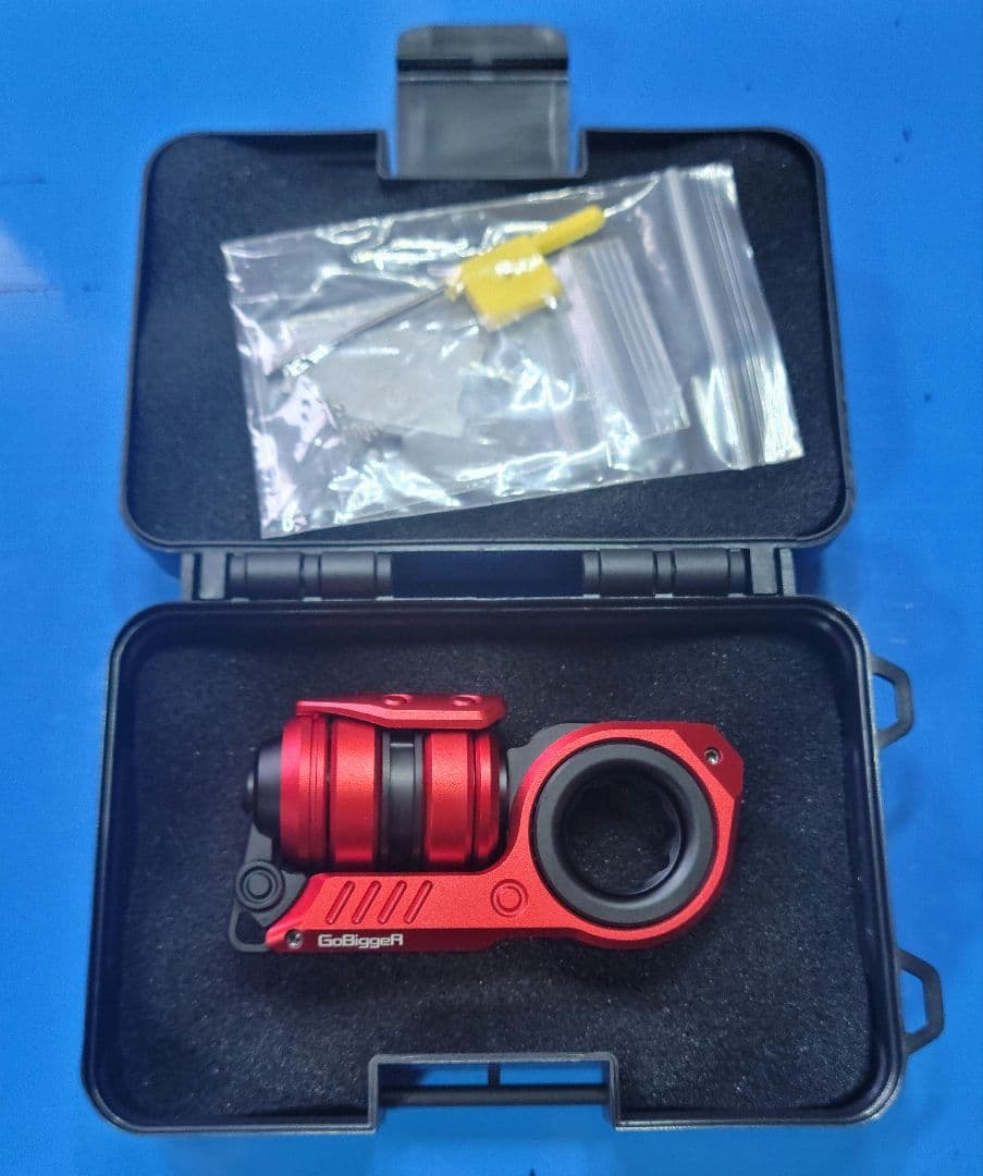 新品 GobiggeR フィジェットトイ スタングレネード 音叉内蔵 EDC 赤