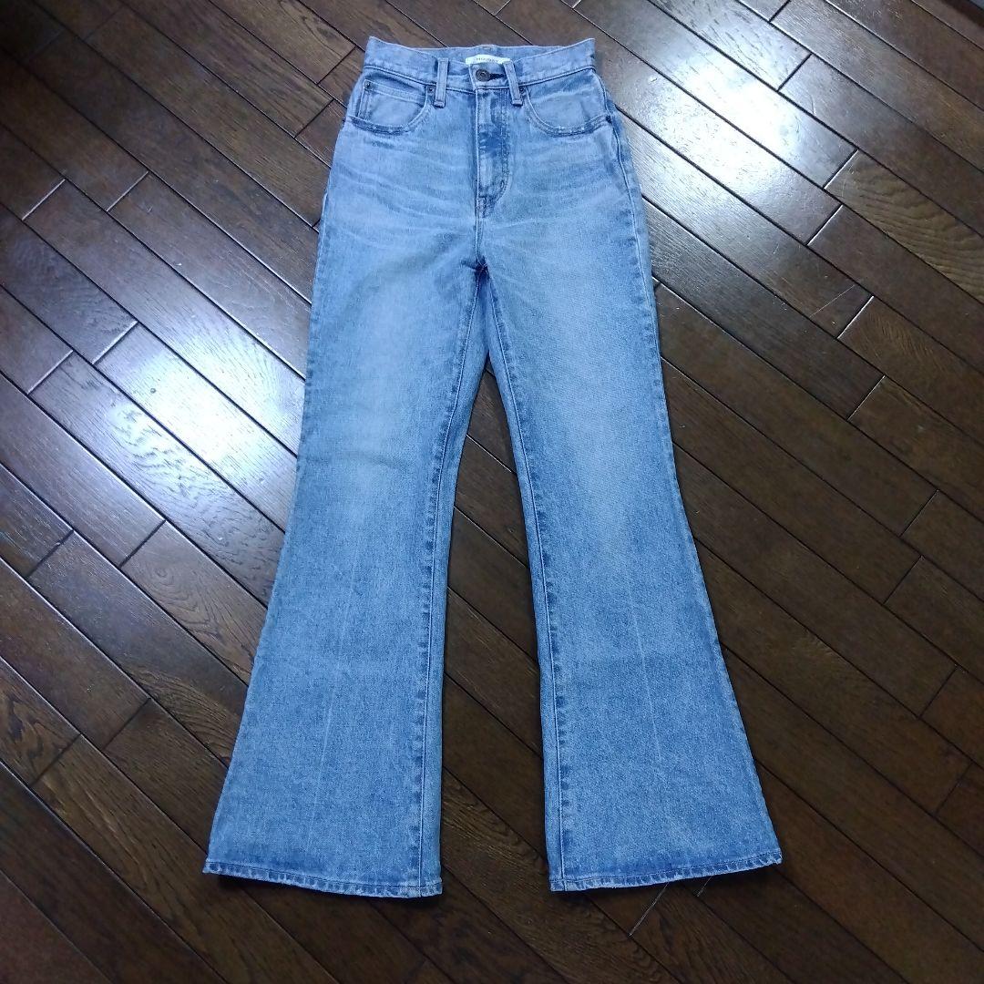MOUSSY MVSフレア ライトブルー デニム 23 - メルカリ