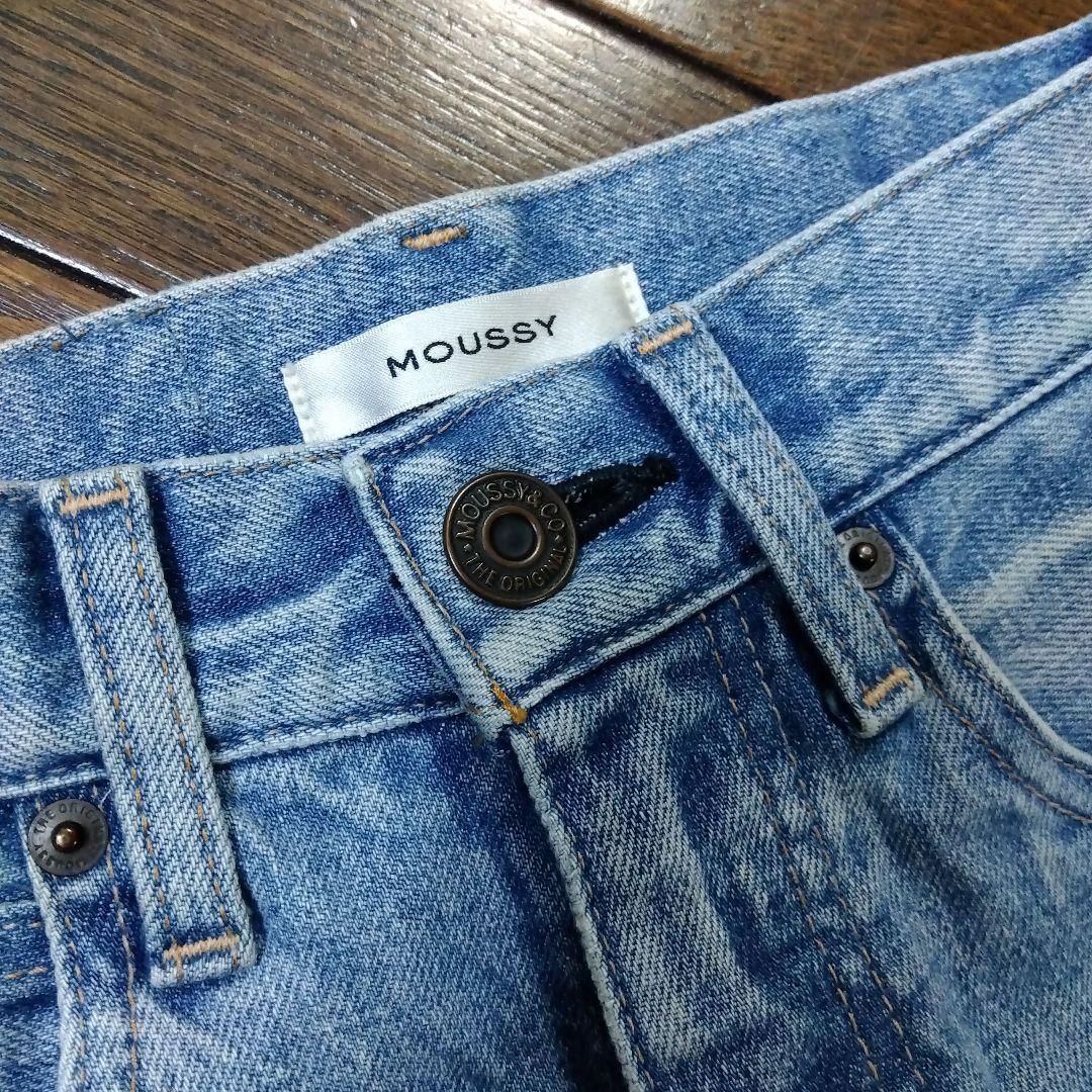 MOUSSY MVSフレア ライトブルー デニム 23 - メルカリ