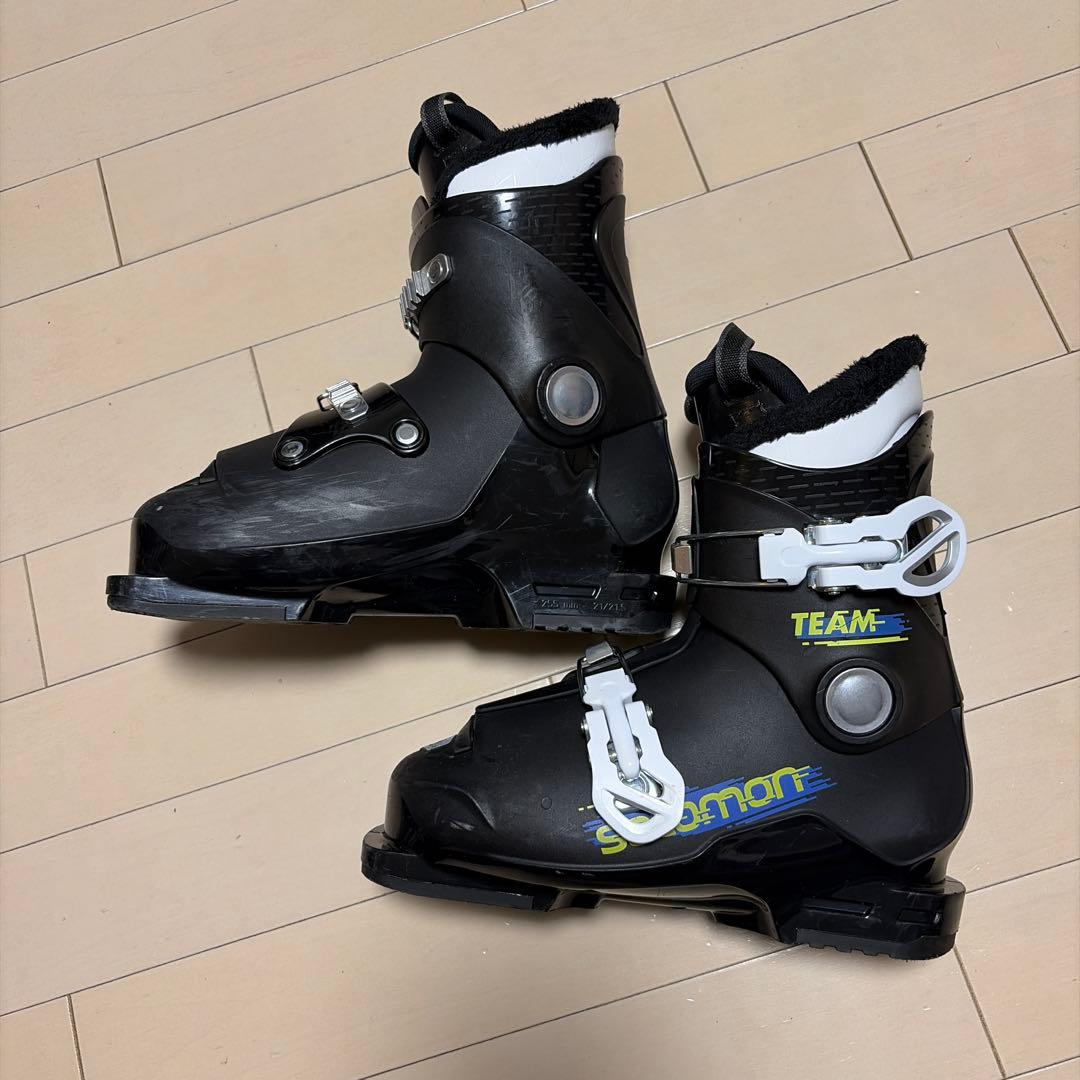 Salomon TEAM 子ども用スキーブーツ ブラック 21〜21.5cm - メルカリ