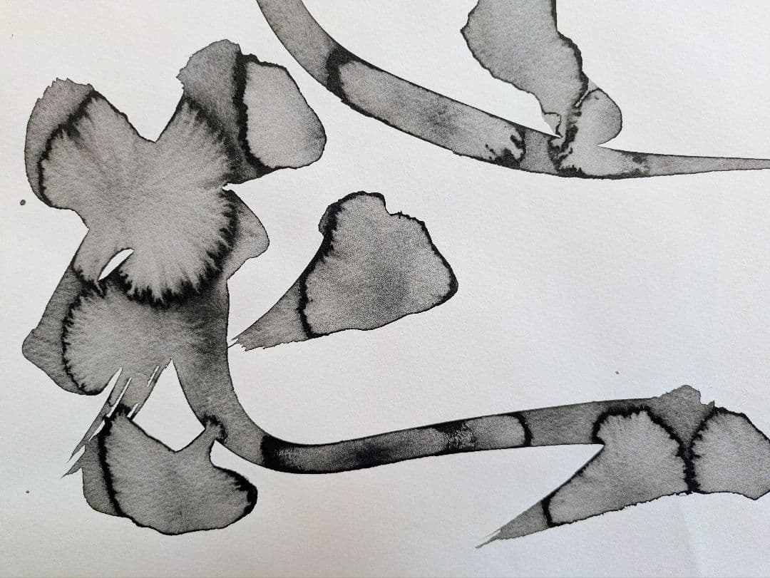 無明庵EO師(鈴木崩残氏)の滲み書「蓮花」 - メルカリ