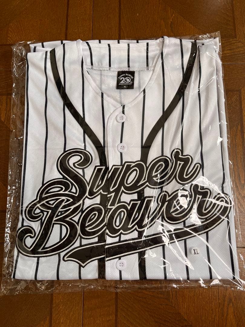 SUPER BEAVER ベースボールシャツ ストライプ XLサイズ