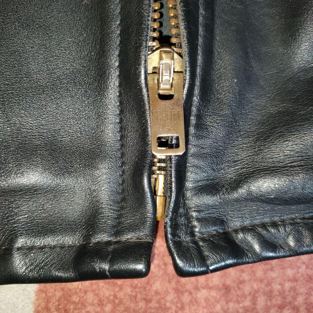 良品人気SchottAT101レザー シングルジャケット36ダメでも対応有