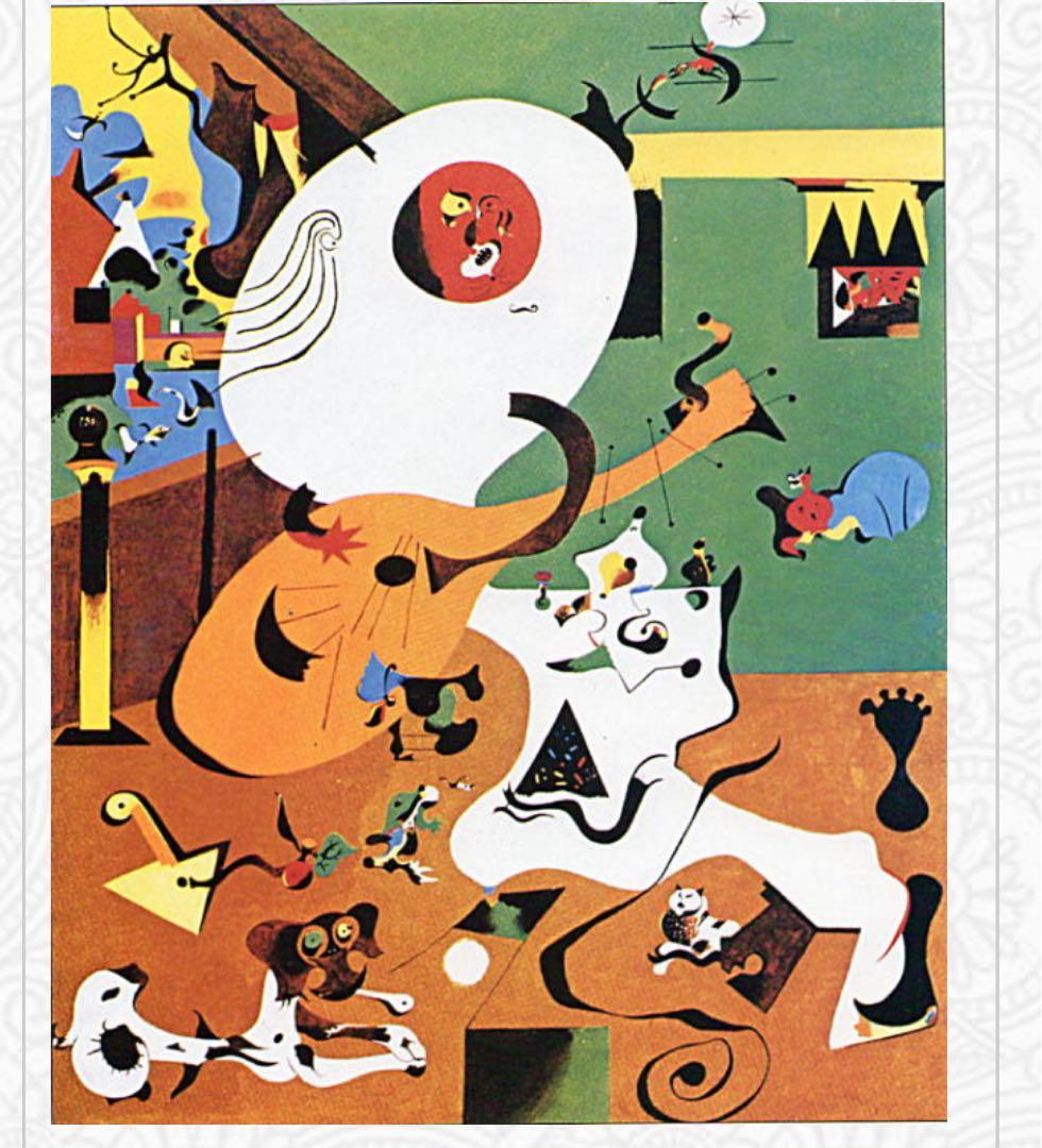 ジョアン•ミロ展 ポスター《オランダの室内I〕サイズB1 72.8×51.5cm