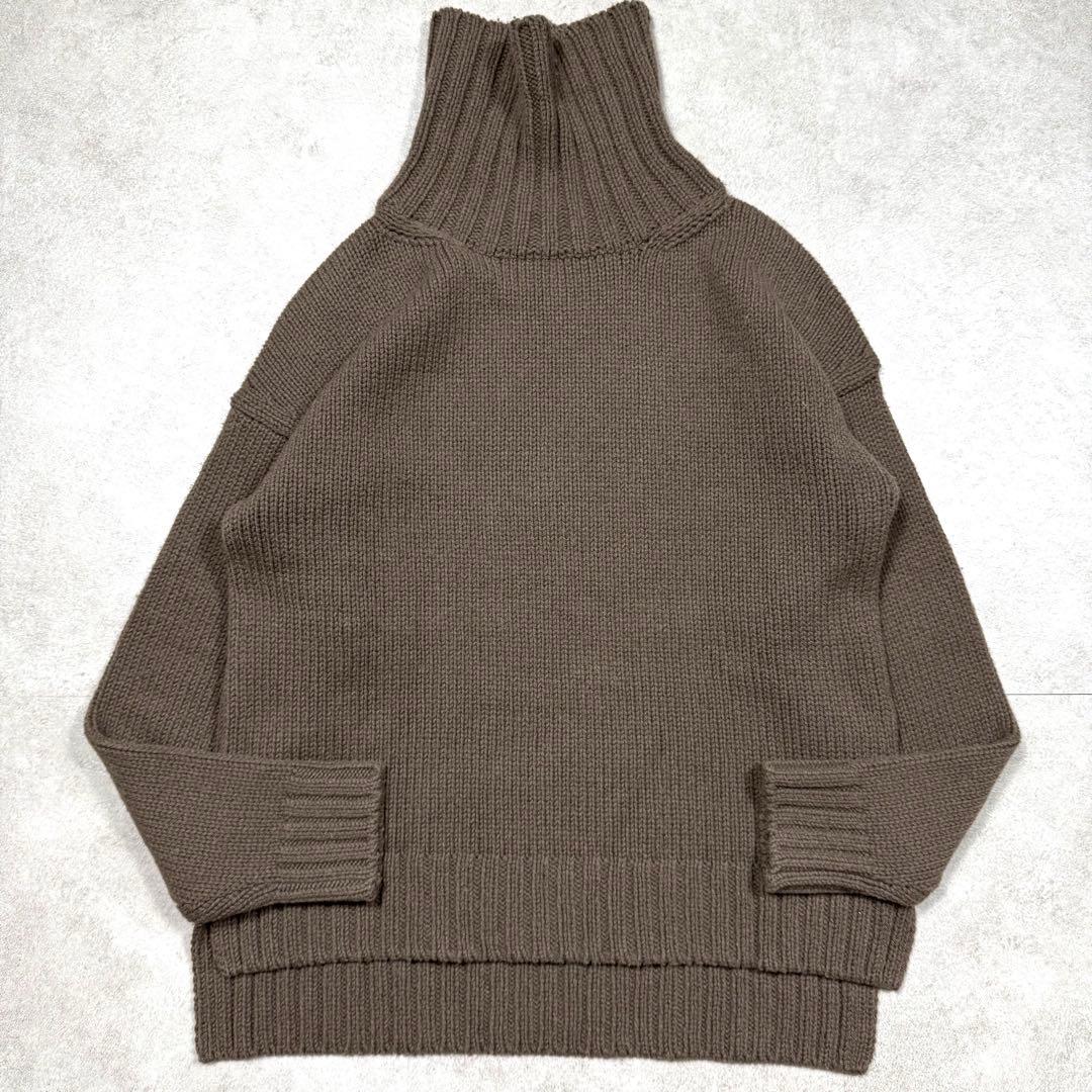 美品♡スローン 3G ジーロンラム×カシミヤ ドロップショルダー タートルネック SLOANE(スローン)｜3Gジーロンラム×カシミヤドロップショルダー