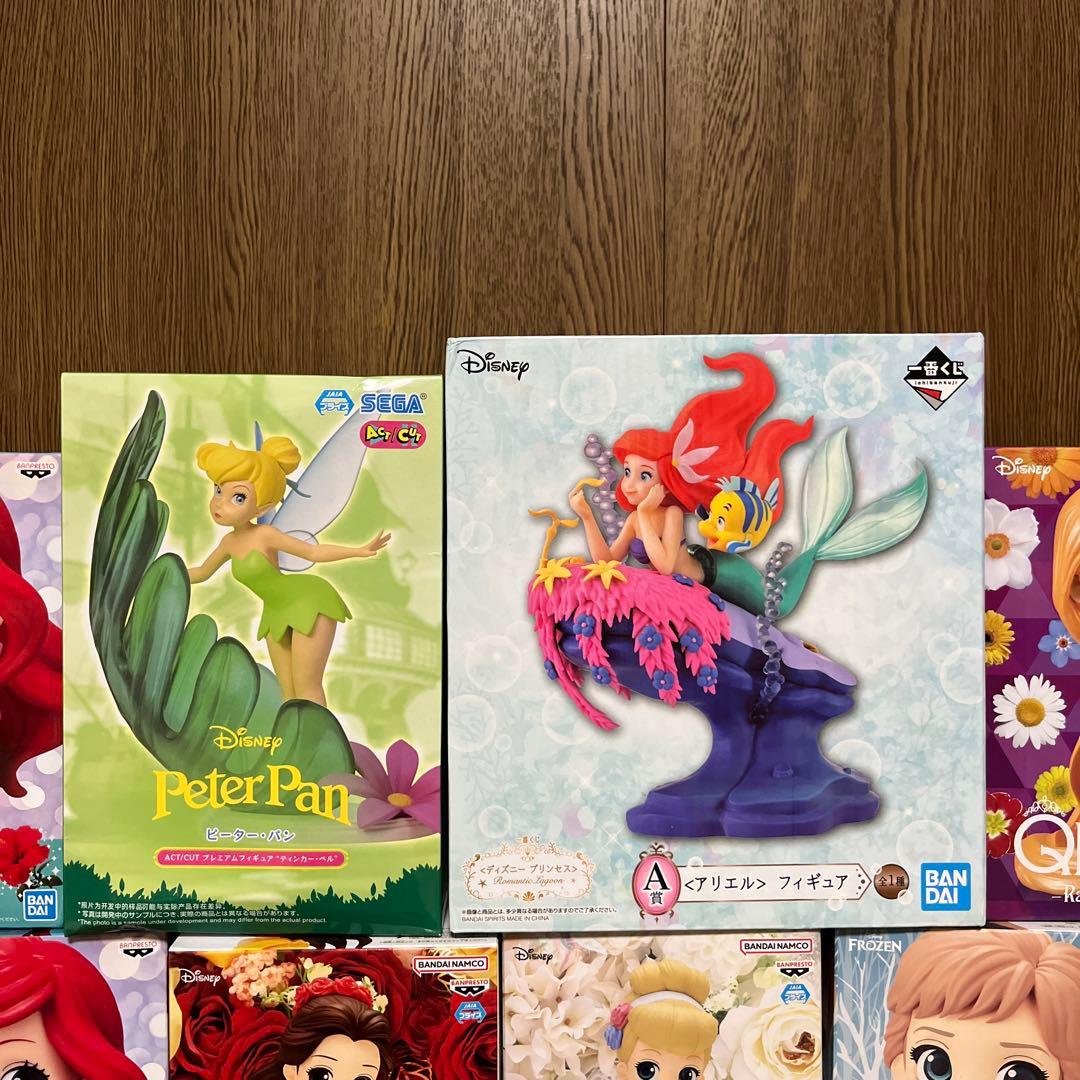 1番くじ　アリエルフィギュア　ティンカーベル　Qposket アリエル　他　⑤