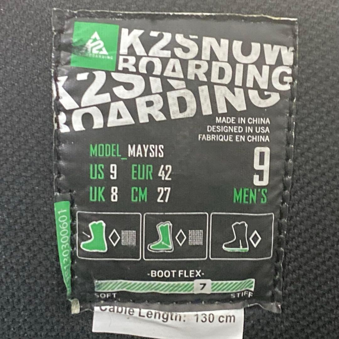 【未使用に近い美品_即日発送】K2 ケーツーブーツ　MAYSIS 27.0cm
