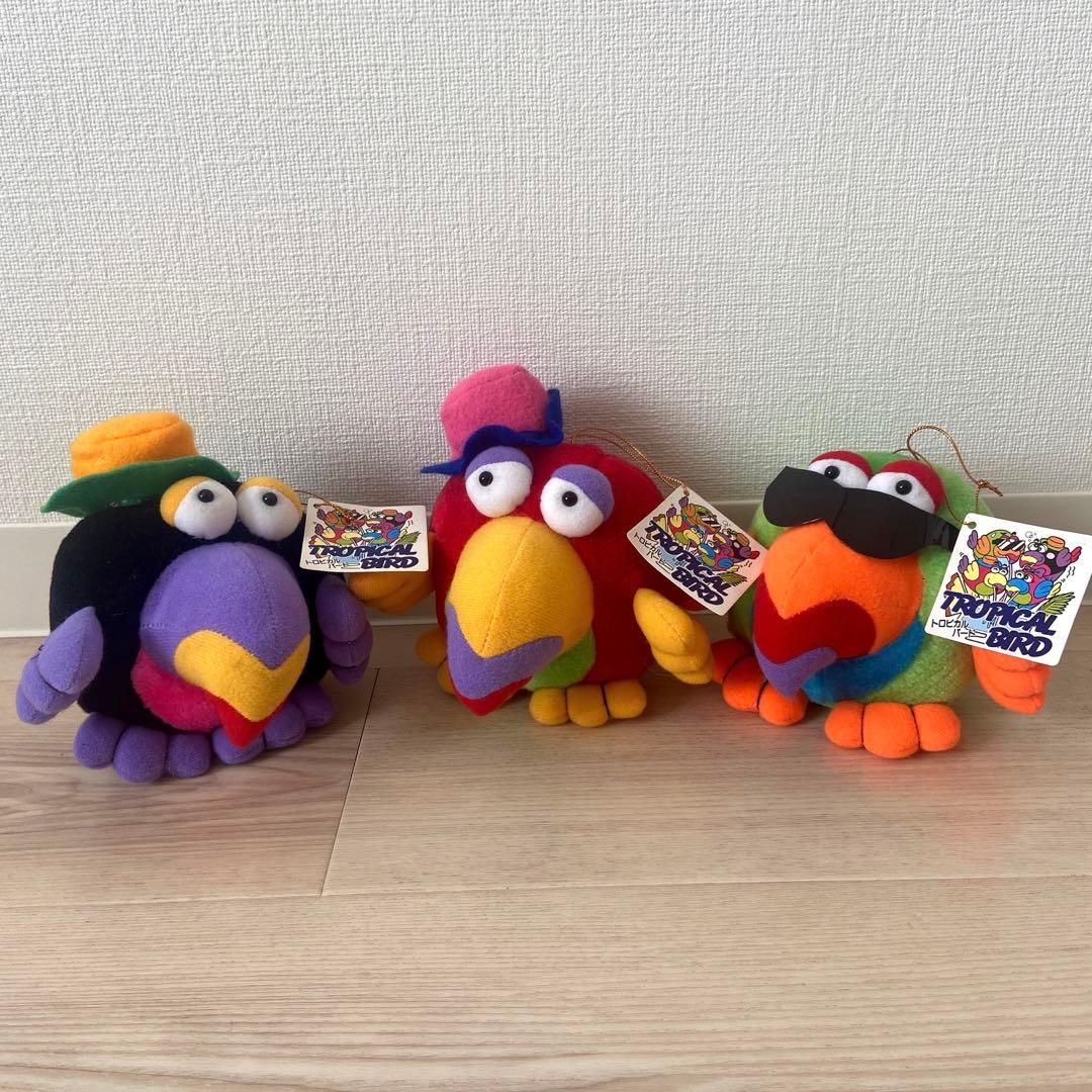 トロピカルバード　ぬいぐるみ　1992年　レトロ　非売品　希少レア　当時物　昭和