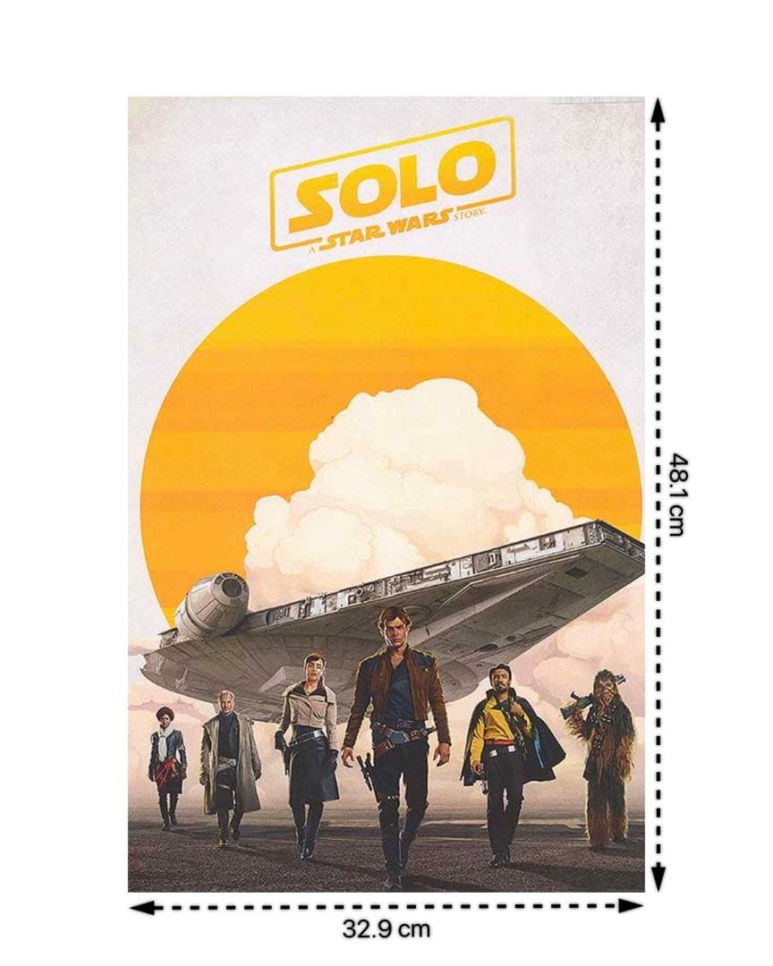 枚数限定*映画館用片面印刷ポスターUS版: ハンソロ スターウォーズ