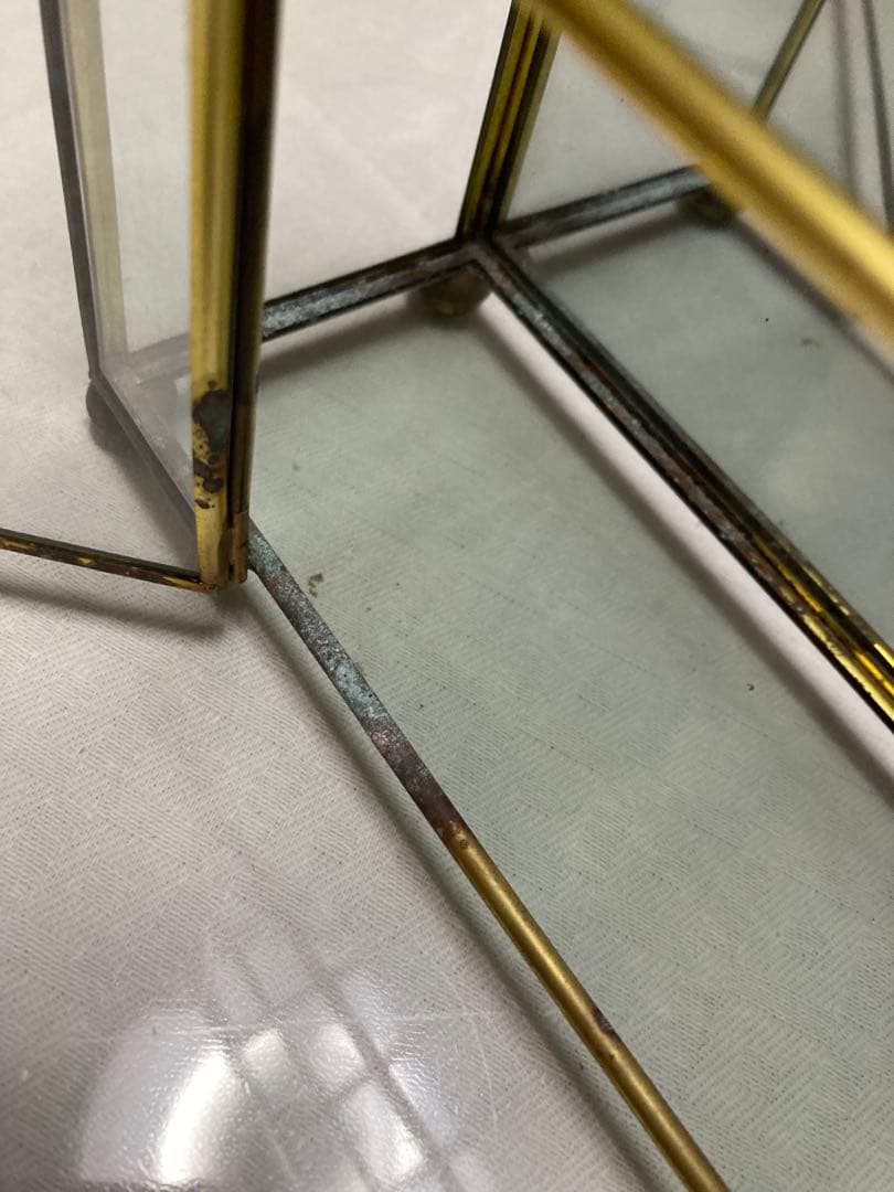 クリスマスセール♪＊訳あり ビンテージ☆アーチ型ガラスショーケース