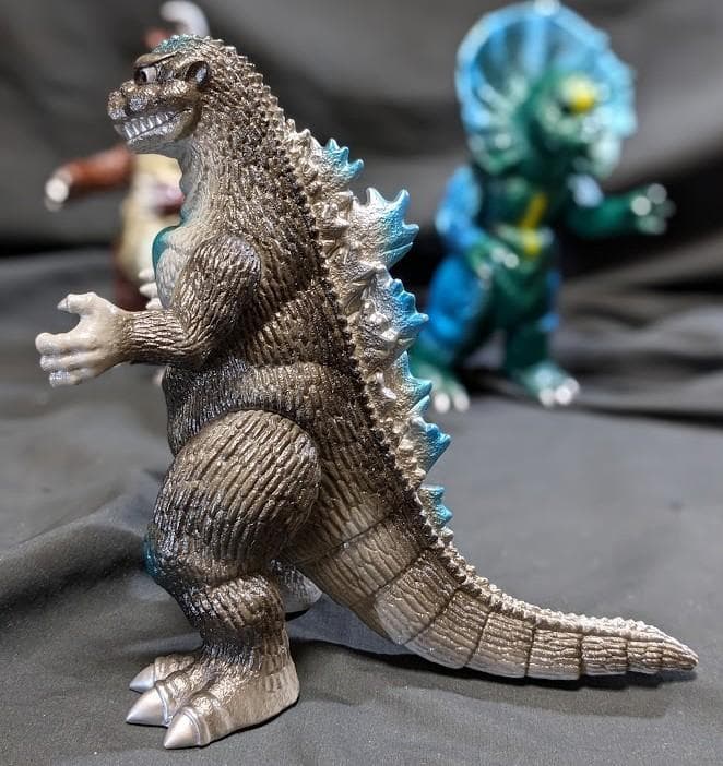 初ゴジラ＆ゴメス＆ジラース（やまなや怪獣郷）ソフビフィギュア３体セット