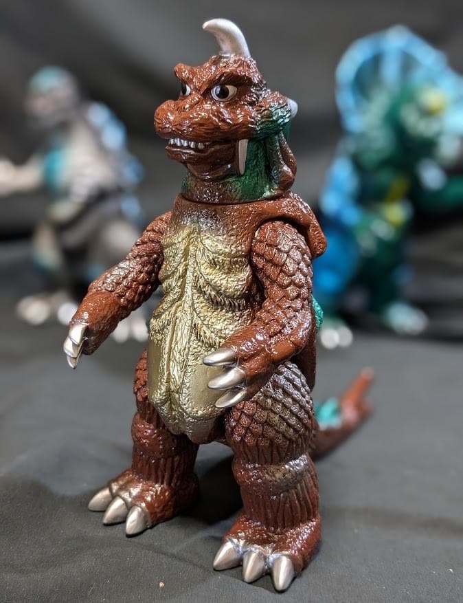 初ゴジラ＆ゴメス＆ジラース（やまなや怪獣郷）ソフビフィギュア３体セット