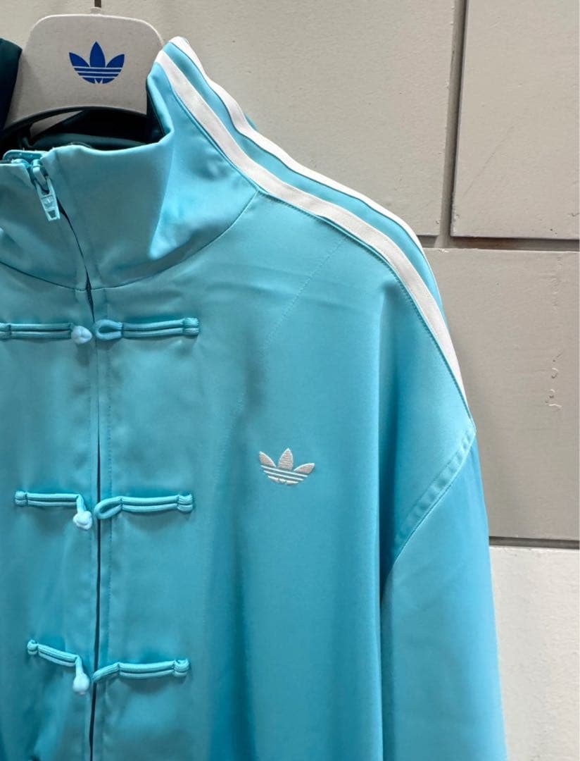 海外限定M Adidas 巳年トラックジャケット ミントグリーンJD3378