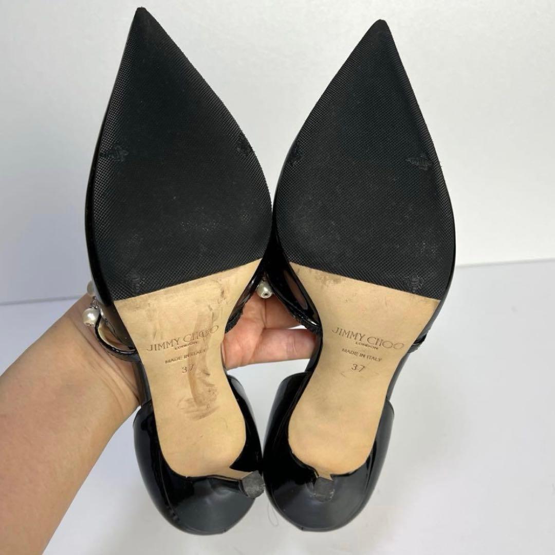 らんぴー様専用【期間限定値下げ】JIMMY CHOO パールパンプス ブラック