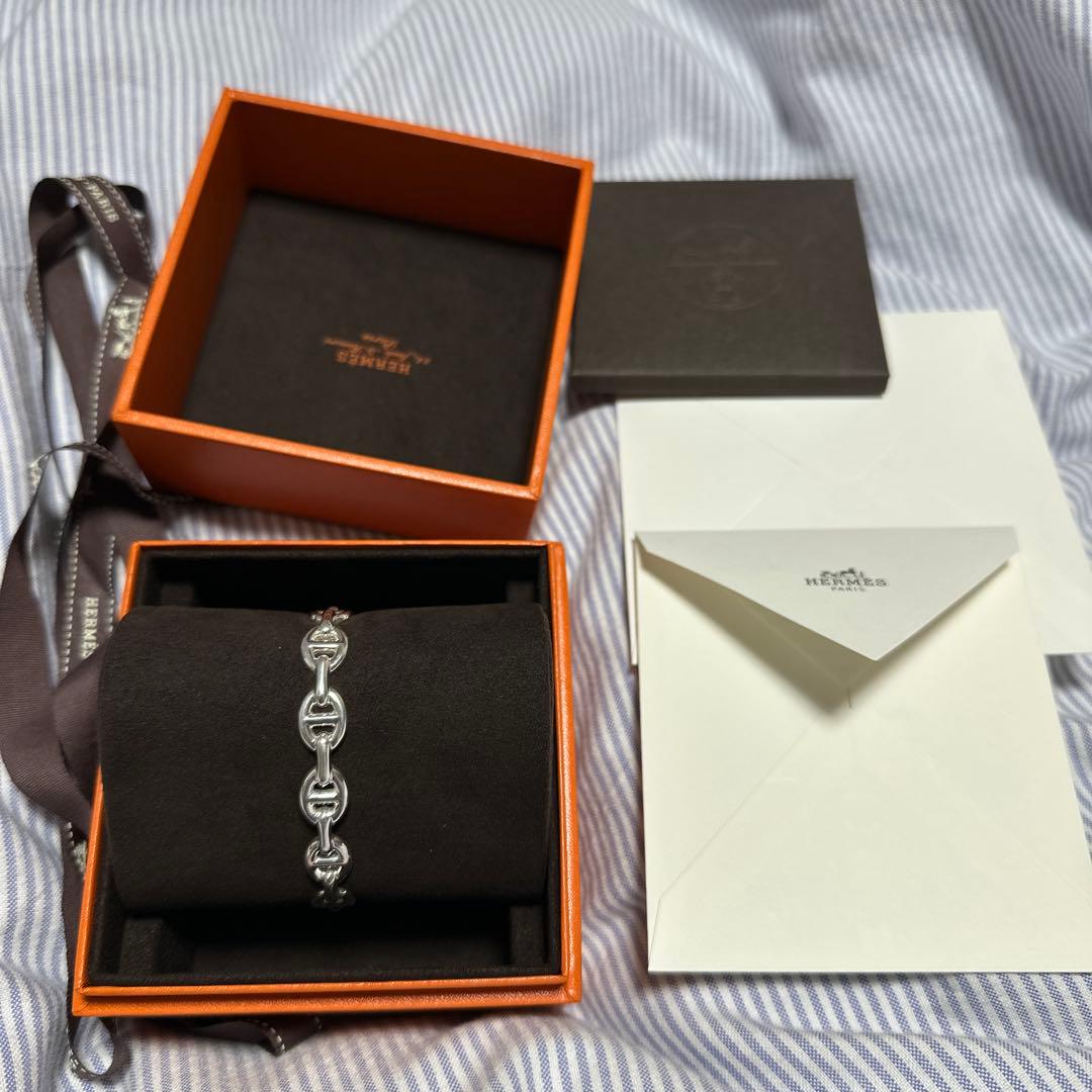 値下げHERMES エルメス シェーヌダンクル アンシェネ バングル SH