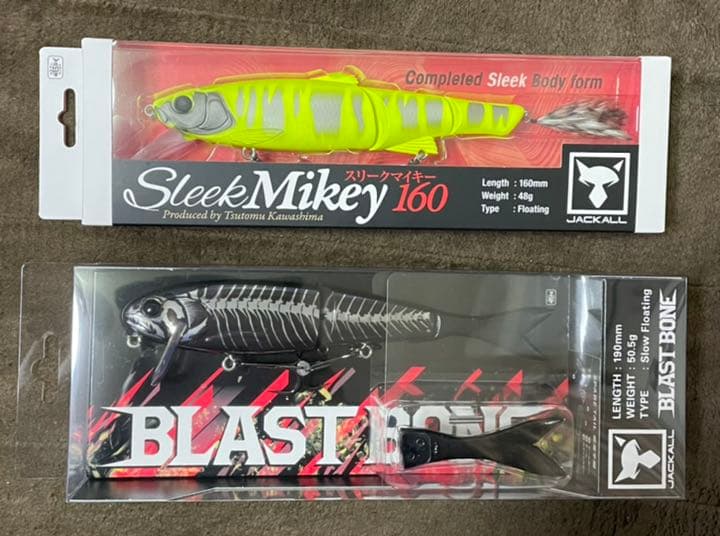 新品未使用　ジャッカル　ブラストボーンSF　スリークマイキー160 ジャッカル スリークマイキー160 ブラストボーン 中古品 2個セット