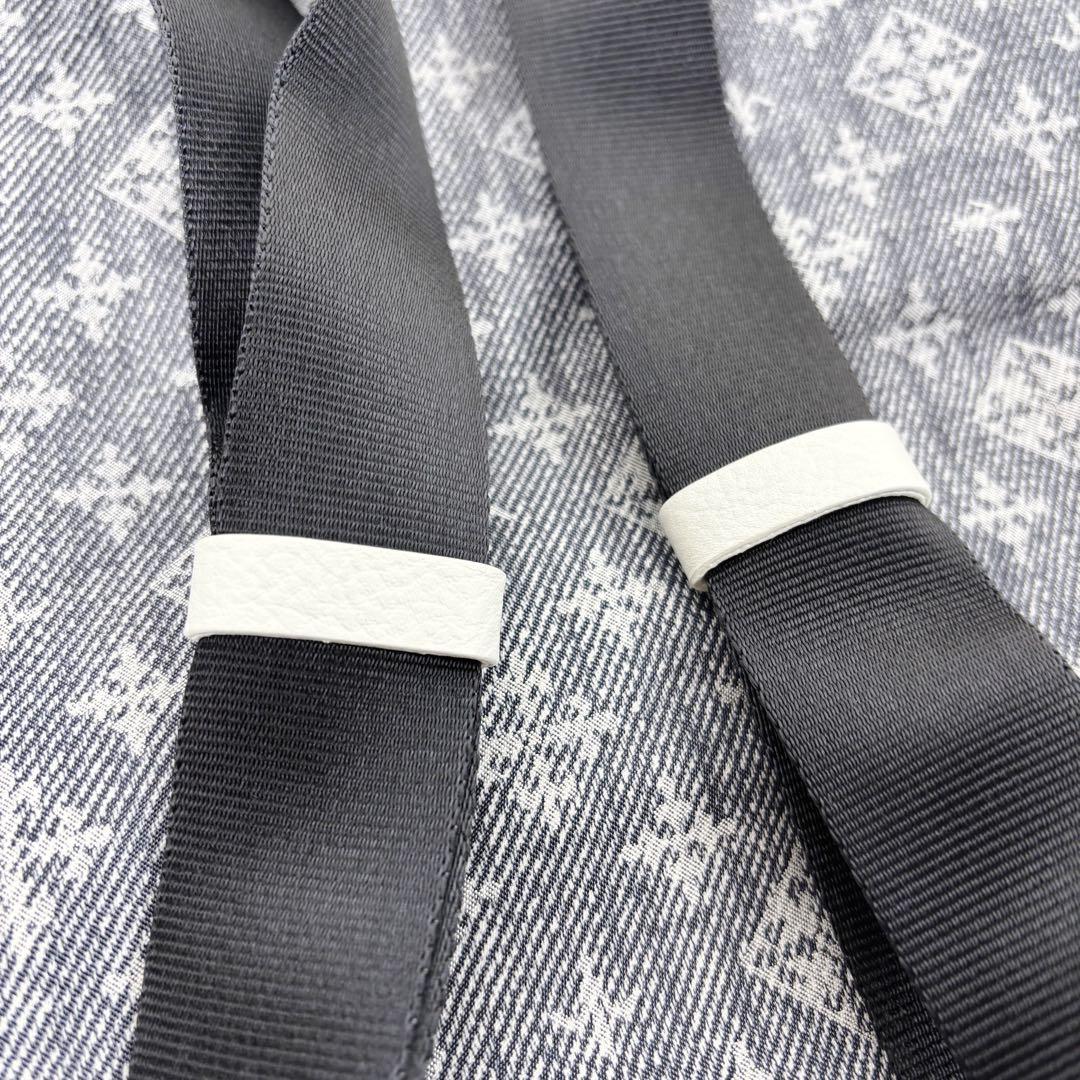 新品タグ有 極美品◇russet 折りたためるデニムプリント リュック