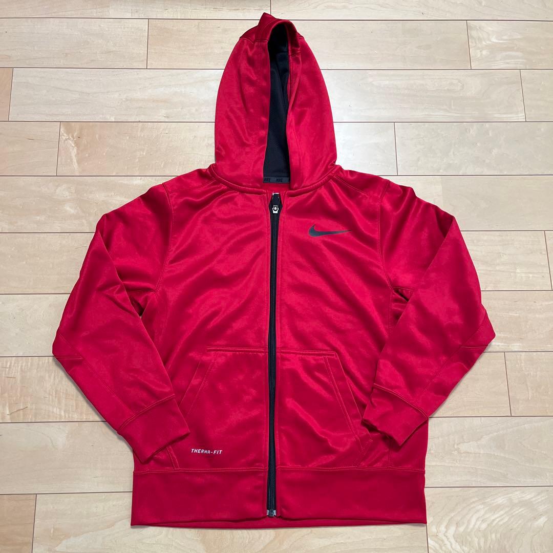 Nike Therma-Fit パーカー Lサイズ レッド - メルカリ